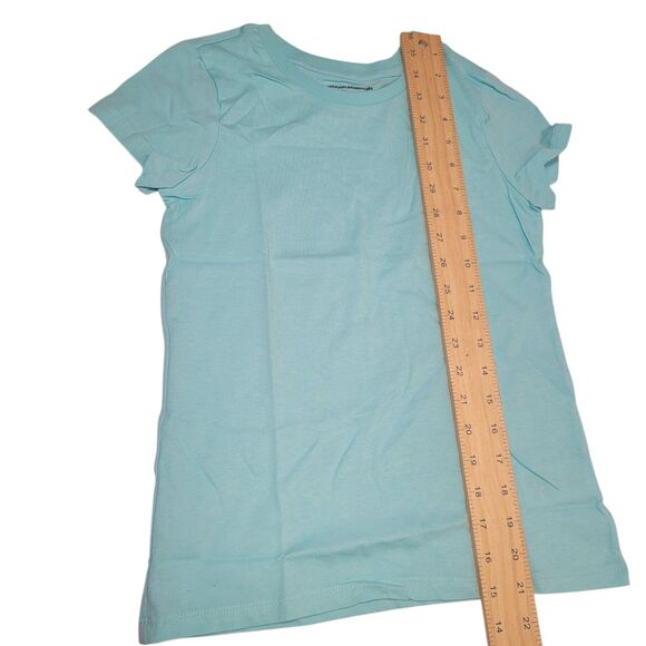 Amazon Girls Short-Sleeve T-Shirts Crew Neck Aqua Top Size X-Large(10) - Picture 7 of 7